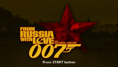 007 From Russia With Love title screen for PSP